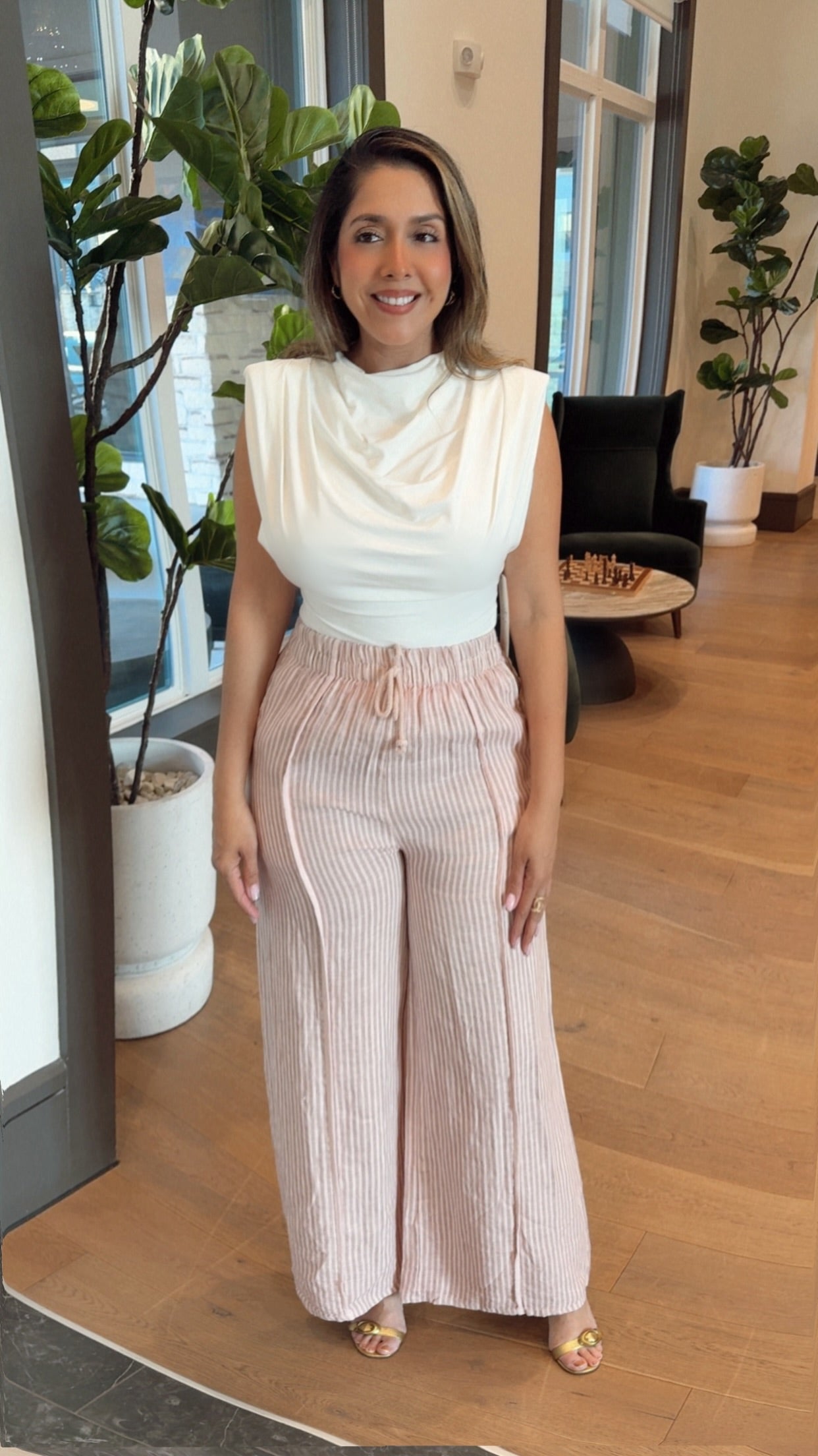 Striped Linen Pant