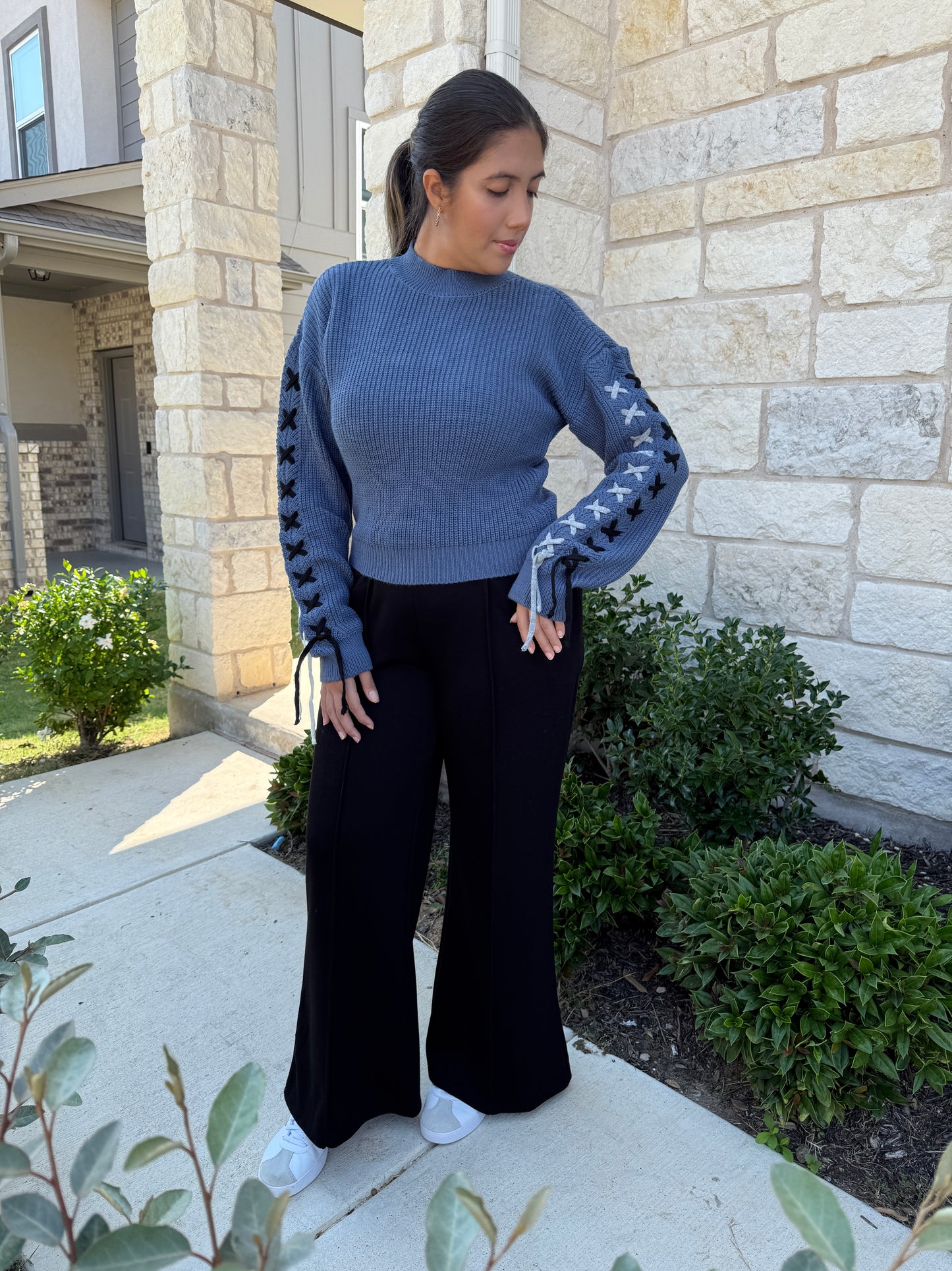 Sweater Blue Trenza